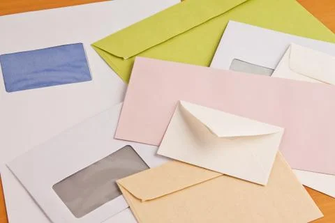 Many different envelopes Stock Photos