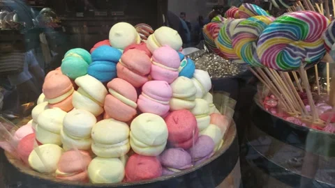 Many different flavored colorful jelly candies Stock Footage 229693973