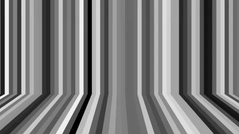 Many different lines in space - abstraction with wall and floor illusion, com Stock Photos