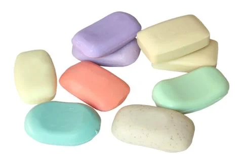 Many different pieces of soap Stock Photos