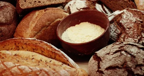Many different types of bread. 動画素材 236446742
