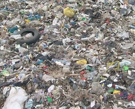Many different waste in dump. Global environmental pollution. Stock Footage 10727851