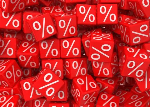 Many discount boxes Stock Illustration