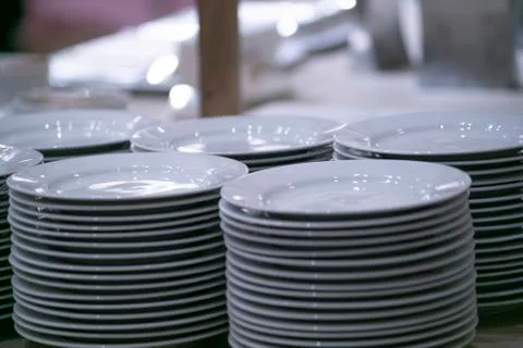 Many dish preparing for wedding Stock Photos