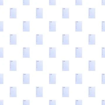 Many to do list notes forming seamless pattern Stock Illustration