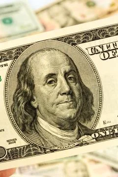 Many dollar bills Stock Photos
