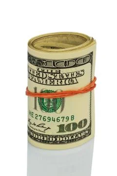 Many dollar bills Foto stock