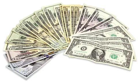 Many Dollars banknotes Stock Photos