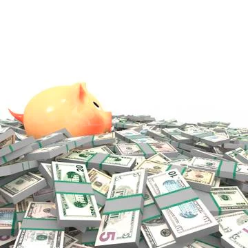 Many dollars Illustrazione stock