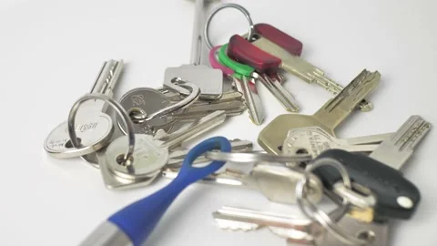 Many of the door keys are returned Stock Footage 162846173
