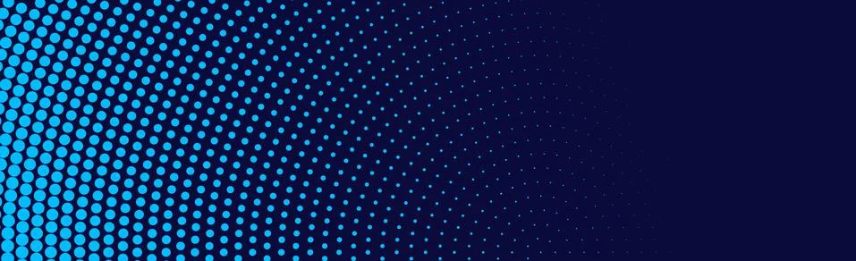 Many dots on a blue panoramic background - Vector Stock Illustration