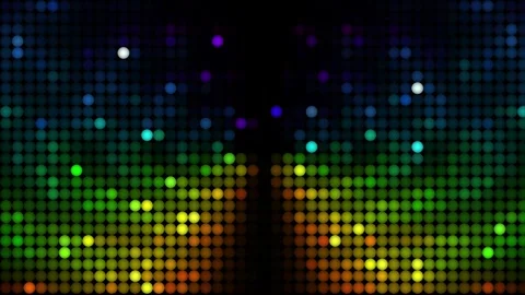 Many dots pattern animation with colorful imprint flicker video effect. 4k a Stock Footage 247020640