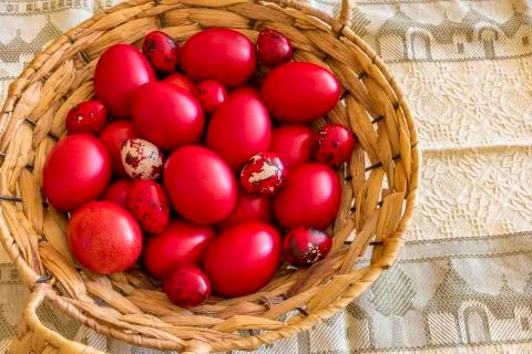 Many Easter eggs Stock Photos