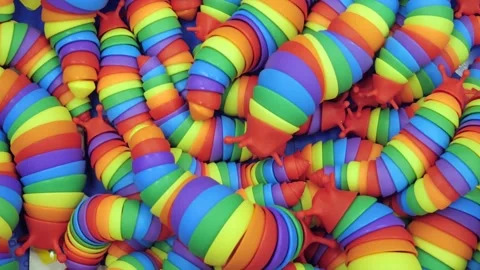 Many educational toys close-up. Stock Footage 302293544