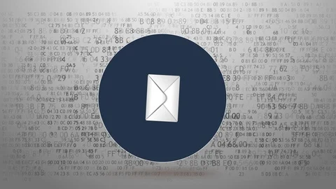 Many emails delivered. Spam attacks. 1 Vídeo Stock 98894959