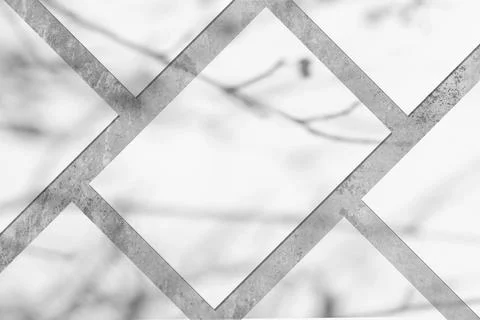 Many empty white vertical rectangle poster mockups with soft tree leaves shadow Stock Photos