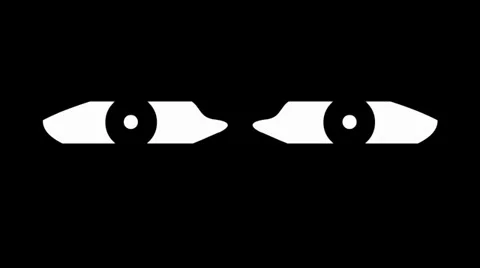 Many eyes on Black background Stock Footage 36557171