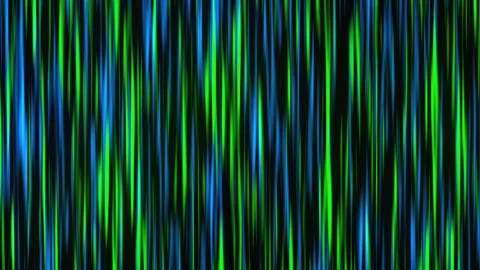 Many fast vertical lines, 3D rendering. Computer generated colorful curtain and Illustrazione stock