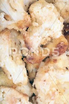 Many fish meat in corn Stock Photos