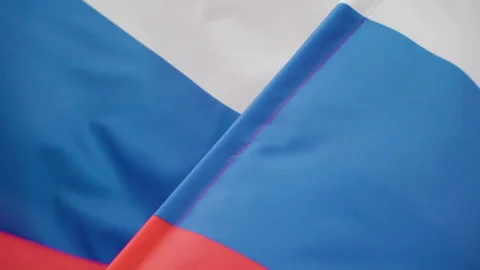 Many flags of Russia flutter in the wind Video stock 155026388