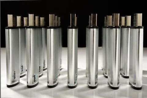Many flash drives columns Stock Photos