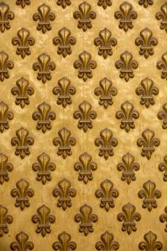 Many Fleur de lis - More Fleur-de-lis from the entrance to Napoleon's Tomb Foto stock