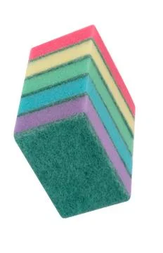 Many foam rubber  sponge Stock Photos
