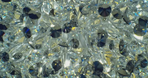 Many glass elements that shine by reflecting light Video stock 174268896