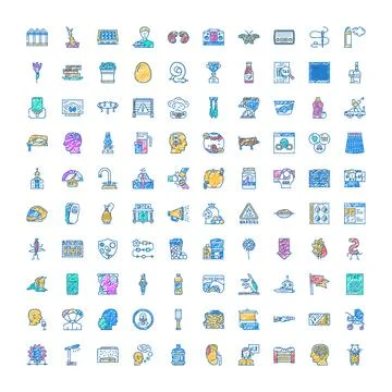 Many hand drawn scribble lifestyle icons collection 스톡 일러스트