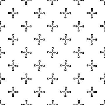 Many hands connecting creating a repeating pattern Stock Illustration