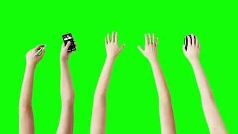 Many hands on keyboard. Workspace. Office work concept. Realistic 4k animation. Stock Footage 74479732
