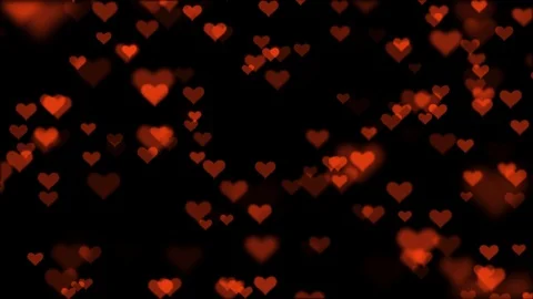 Many heart shape like icon random moving fading animation background New unique Stock Footage 91970470
