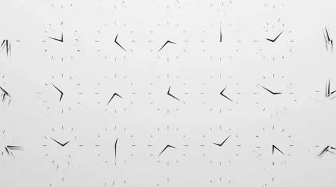 Many hours effectively collected on the wall Stock Footage 65071649