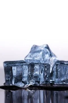 Many ice cubes Foto stock