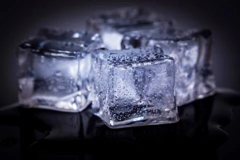 Many ice cubes Stock Photos