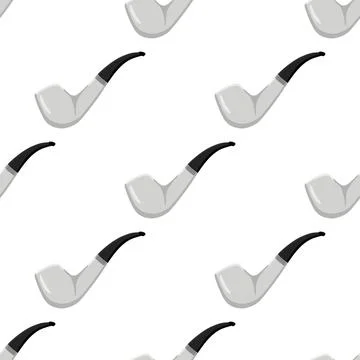 Many identical seamless types smoke pipes different size for tobacco 스톡 일러스트