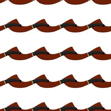 Many identical seamless types smoke pipes different size for tobacco Stock Illustration