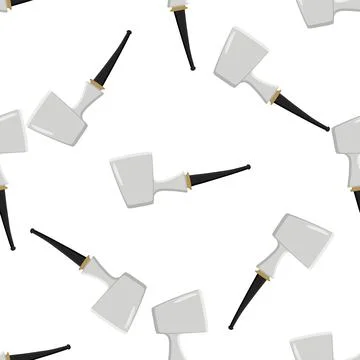Many identical seamless types smoke pipes different size for tobacco Stock Illustration