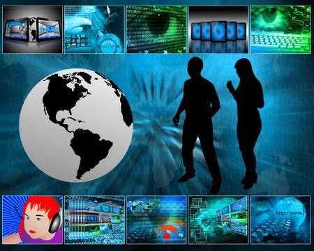 Many images Illustrazione stock
