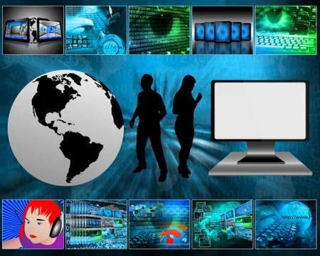 Many images Stock Illustration