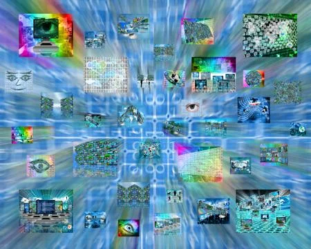 Many images Stock Illustration
