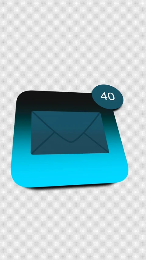 Many Incoming Emails Counter Showing Digital Workflow Data Overwhelm 動画素材 337767683