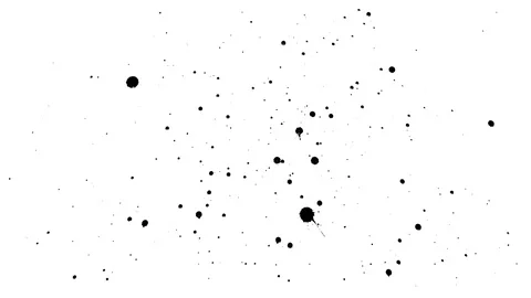 Many ink drops on dry paper 05 Stock Footage 70556052