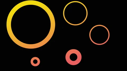 Many large and small circle shapes explode abstract background loop 스톡 동영상 201490703