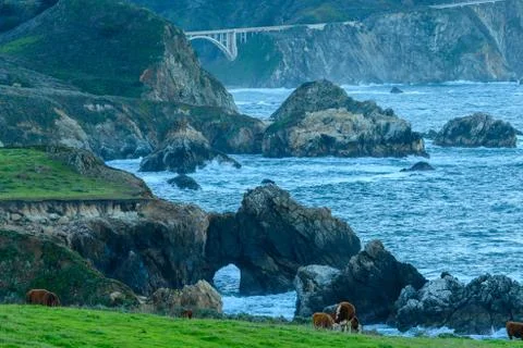 The Many Layers of Big Sur Fotos de archivo