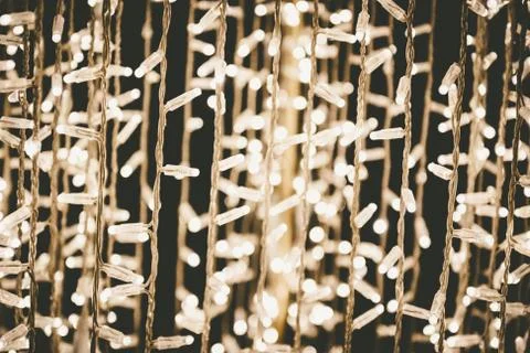 Many led light bokeh abstract background Stock Photos