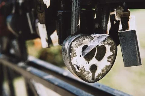Many love padlocks. Stock Photos
