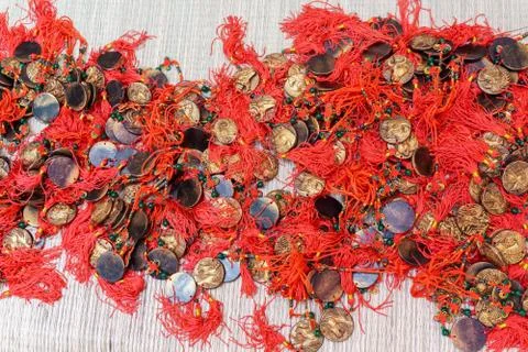 Many lucky key chains Stock Photos