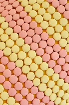 Many macarons arrange, use for web background. Stock Photos