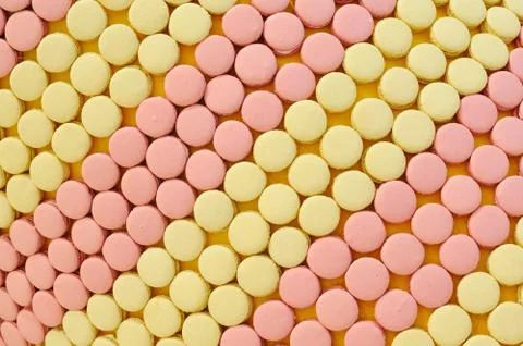 Many macarons arrange, use for web background. Stock Photos